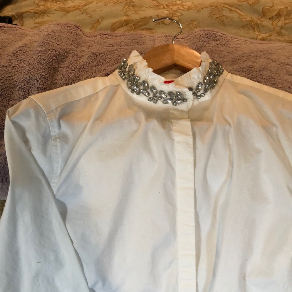 White cotton blouse